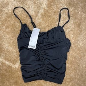 Urban Outfitters Kelsey Ruched Cropped Cami
